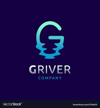 Abstract water letter g logo design vector image