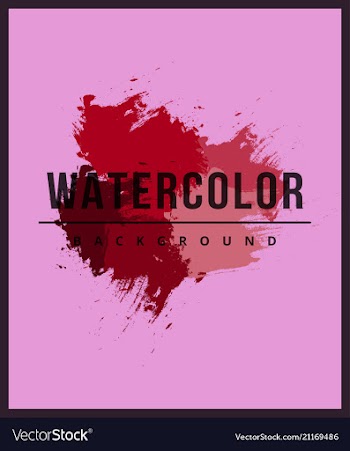 Abstract watercolor splash watercolor drop banner vector image