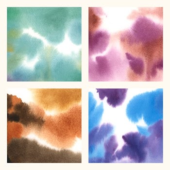 Abstract watercolor stain texture set | Free stock vector - 511469