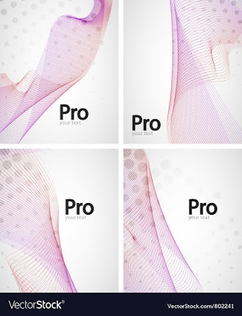 Abstract wave backgrounds vector image