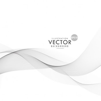 Abstract wave, modern gray background Free Vector