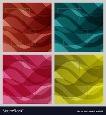 Abstract wave set on transparent background eps10 vector image