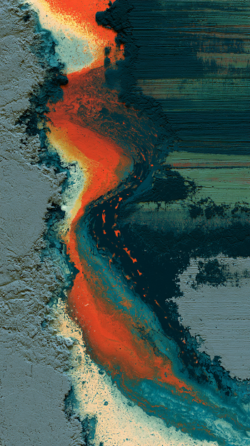 Abstract Wave Textures in Warm Tones