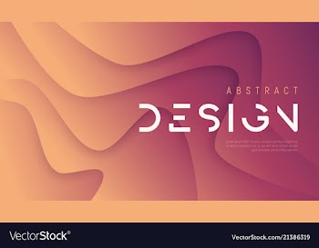  					Abstract wavy background trendy minimalist vector image														