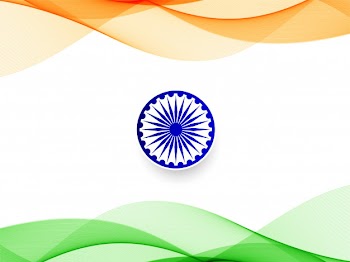 Abstract wavy indian flag background Free Vector