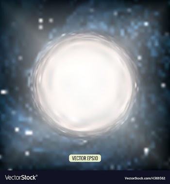  					Abstract white circle on a blurred vector image														