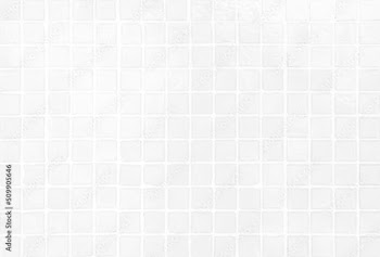Abstract white mosaic tile texture background