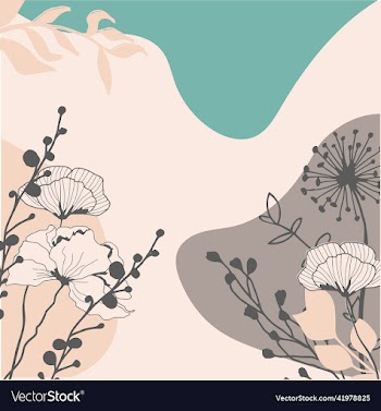 abstract wildflower trendy background