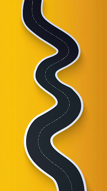 Abstract Winding Road Illustration