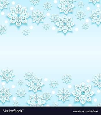  					Abstract winter background with snowflakes vector image														