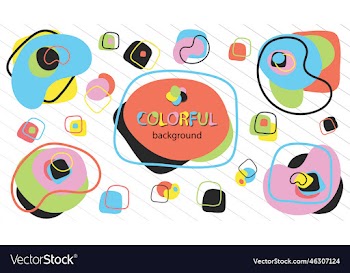 abstract with colorful shapes