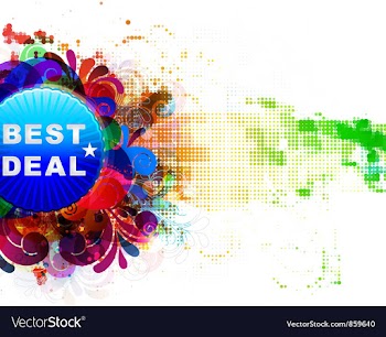 Abstract with sticker vector image