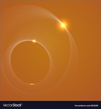 Abstract yellow background with a spiral vector image