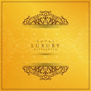 Abstract yellow elegant luxury background Free Vector