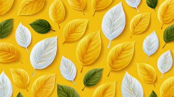 Abstract Yellow Leaves Pattern Background