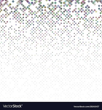 Abstractal diagonal rounded square mosaic pattern vector image