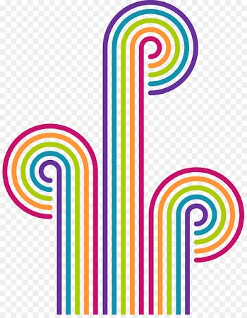 Abstraction Clip art - Colorful abstract lines 