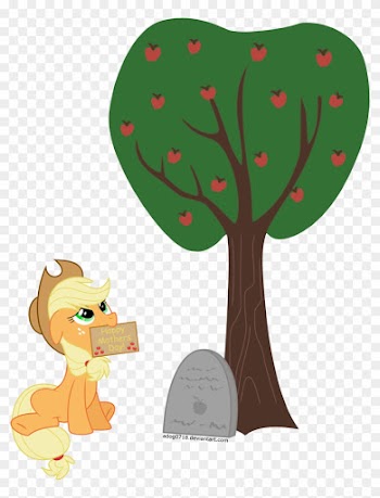 Absurd Res, Applejack, Applejack's Parents, Apple Tree, - Dead Tree Transparent Background