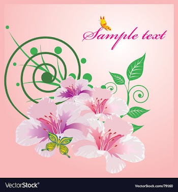 Abtsract floral vector image