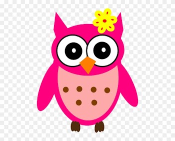Aby Girl Owl With Bow Clip Art - Baby Girl Owl