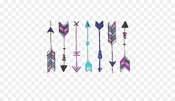 Abziehtattoo Bohemianism Boho-chic Fashion - Bow and arrow 