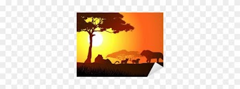 Acacia Tree Silhouette Clip Art