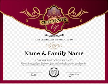 Academic certificate Public key certificate - Retro red training certificate power of attorney 
