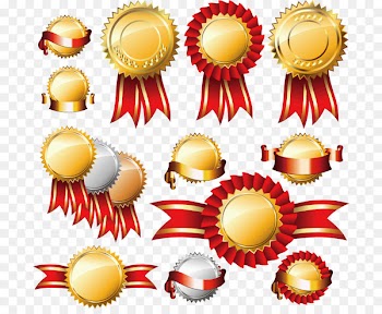 Academic certificate Stock illustration Diploma Stock photography - Badge medal vector material 