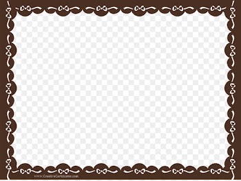 Academic certificate Template Clip art - Brown Border Frame Transparent Background 