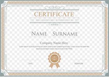 Academic certificate Template Diploma Illustration - Certificate border 