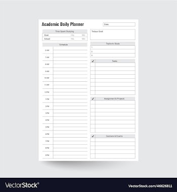 academic daily planner