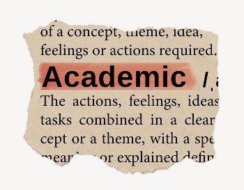 Academic ripped dictionary, editable word | Free PSD - rawpixel