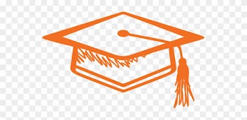 Academics Resources - Orange Graduation Cap Clipart