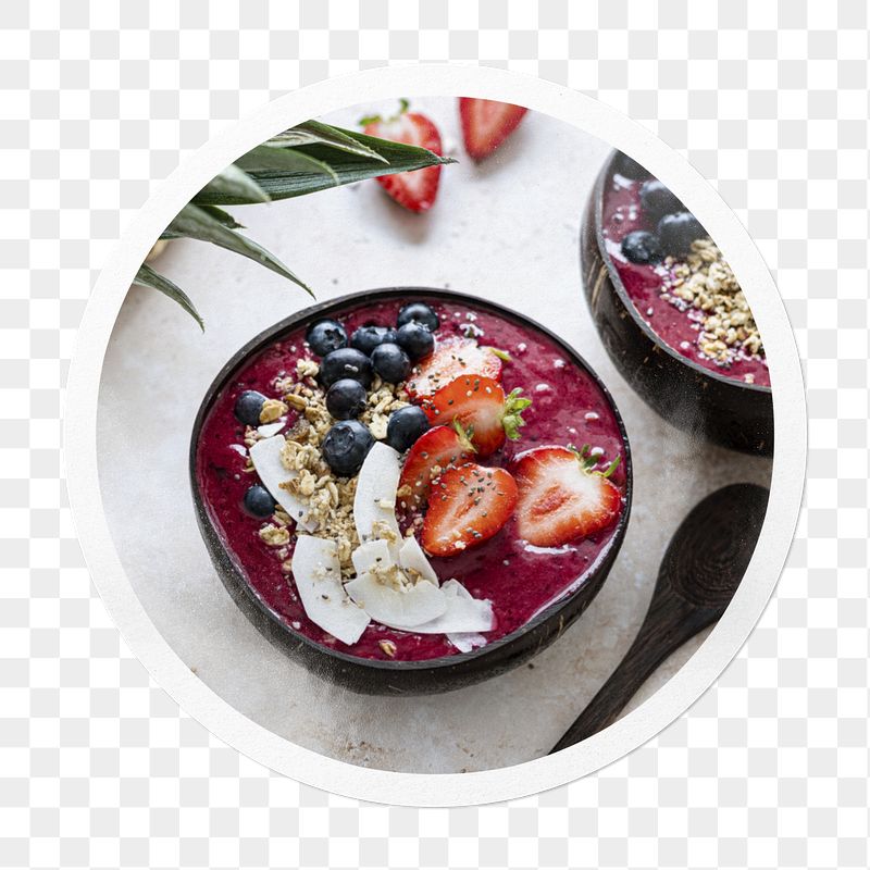 Acai bowl png sticker, healthy | Free PNG - rawpixel