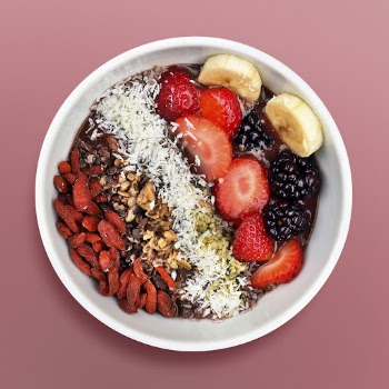 Acai bowl sticker, food photography | Free PSD - rawpixel