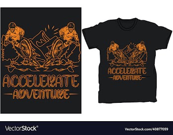 accelerate adventure motorcycle t-shirt
