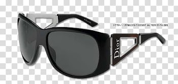 Accessori set, black framed Dior sunglasses transparent background PNG clipart