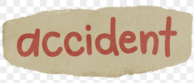 Accident png word sticker typography, | Free PNG - rawpixel