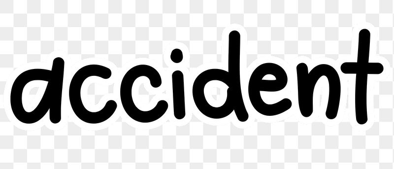 Accident png word sticker typography, | Free PNG - rawpixel
