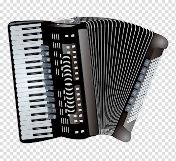 Accordion Musical instrument, Accordion black transparent background PNG clipart