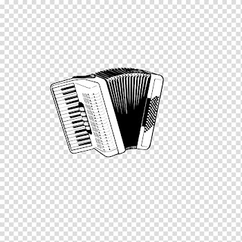 Accordion Musical instrument Sticker Concertina, Black and white accordion transparent background PNG clipart