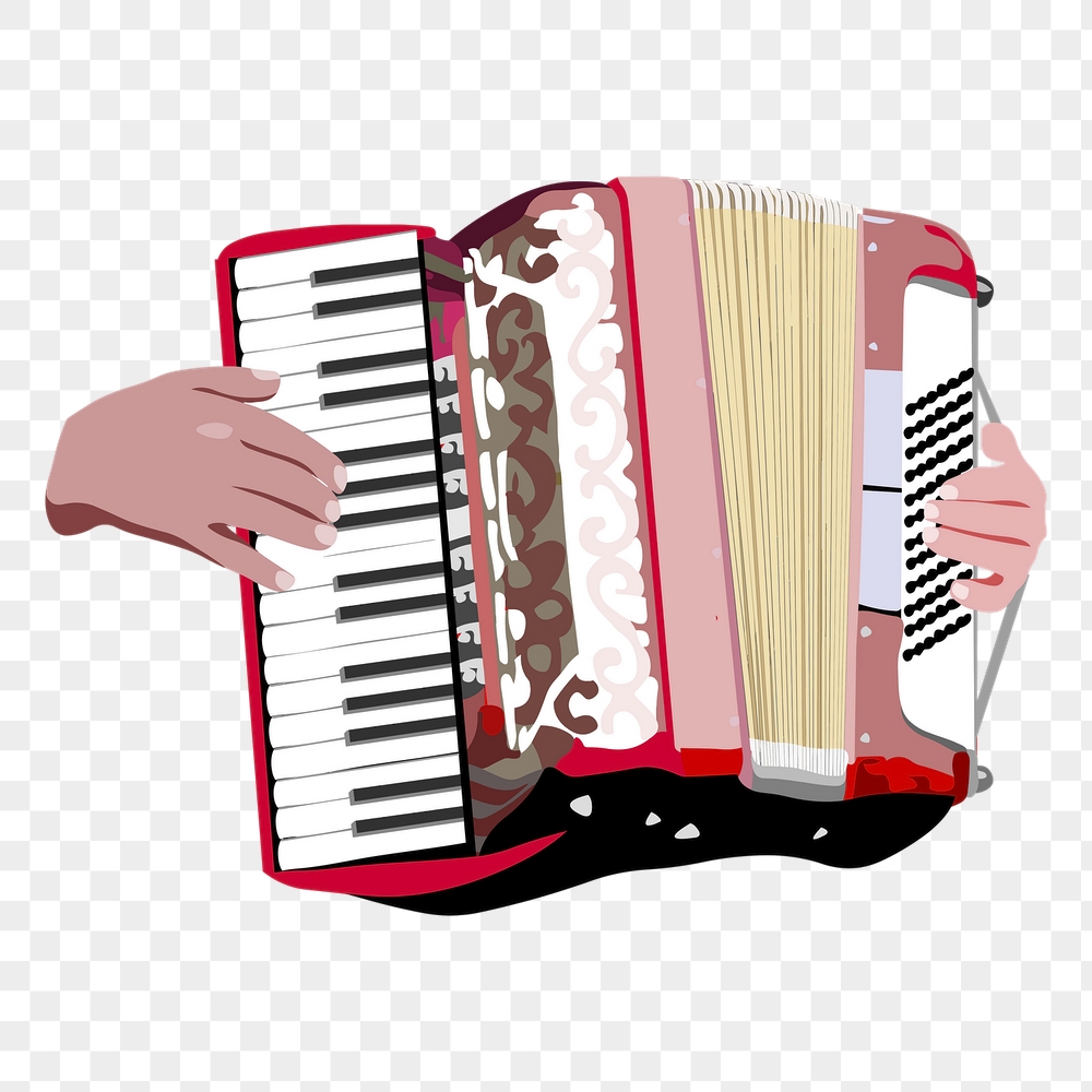 Accordion png sticker, musical instrument | Free PNG - rawpixel