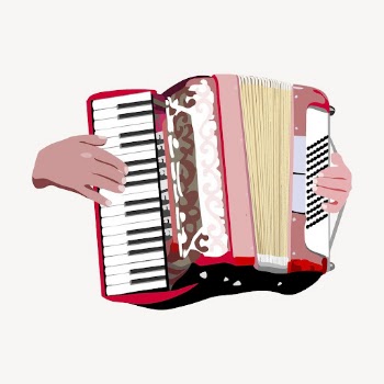 Accordion sticker, musical instrument illustration | Free Vector - rawpixel