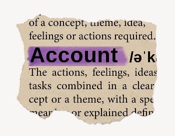 Account ripped dictionary, editable word | Free PSD - rawpixel