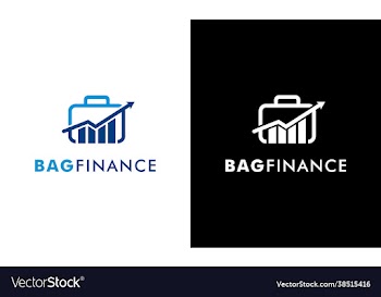 accounting and financial logo concept bag