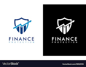accounting and financial logo protection concept v