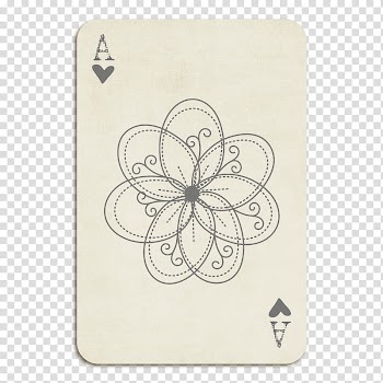 Ace of Hearts, white and black ace play card transparent background PNG clipart
