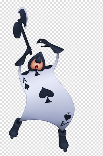 Ace of spade card animation, Queen of Hearts Alice's Adventures in Wonderland Playing card Soldier, alice in wonderland transparent background PNG clipart
