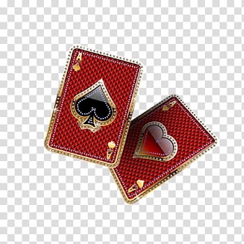 Ace of spades and hearts playing card illustration, Playing card A, A two cards transparent background PNG clipart