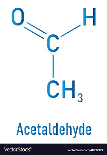 acetaldehyde or ethanol molecule